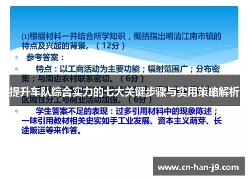 提升车队综合实力的七大关键步骤与实用策略解析